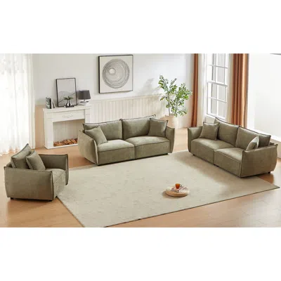 STREAMDALE FURNITURE STREAMDALE 3-SEATER + 3-SEATER + 1-SEATER COMBO SOFA MODERN LIVING ROOM SOFA