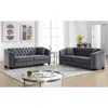 Streamdale Furniture Streamdale 3-seater + 3-seater Combination Sofa. Velvet Grey In Gray