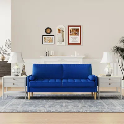 Streamdale Furniture Streamdale 3-seater Sofa Couch For Living Room - Blue