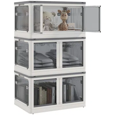 Streamdale Furniture Streamdale 3 Stackable Storage Bins W/ Lids