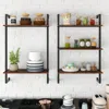 Streamdale Furniture Streamdale 3 Tier And 2 Tier Bathroom Shelves Metal, Wood Hanging Storage Bookshelf