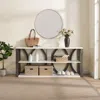 Streamdale Furniture Streamdale 3-tier Industrial Console Table, 70.9" Narrow Entry Table
