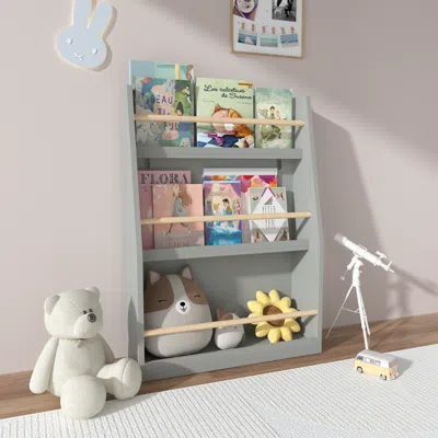 Streamdale Furniture Streamdale 3 Tier Kids Bookshelf - Gray