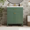 Streamdale Furniture Streamdale 30" Bathroom Vanity With Ceramic Basin & Soft Close Storage