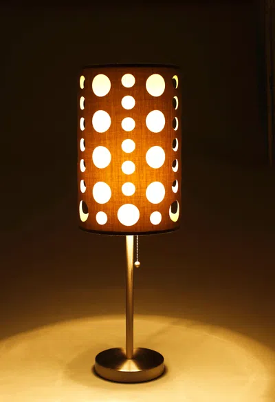 Streamdale Furniture Streamdale 30" H Grey/white Retro Table Lamp