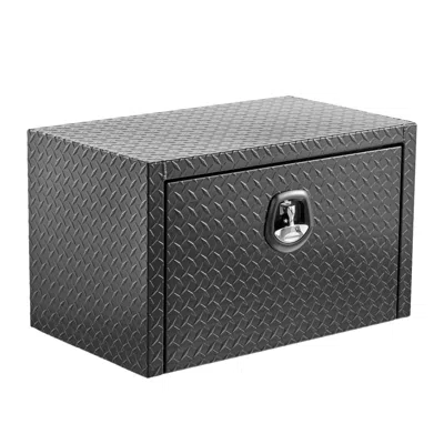 Streamdale Furniture Streamdale 30" Heavy-duty Aluminum Underbody Truck Tool Box With Lock And Keys, Matte Black