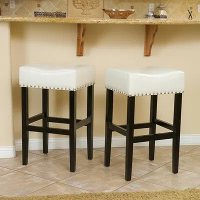 Streamdale Furniture Streamdale 30-inch Backless Counter Stool (set Of 2)