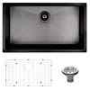 Streamdale Furniture Streamdale 30 L X 18 W Undermount Kitchen Sink With Sink Grid