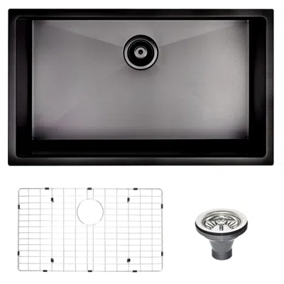 Streamdale Furniture Streamdale 30 L X 18 W Undermount Kitchen Sink With Sink Grid