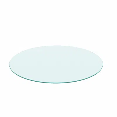 Streamdale Furniture Streamdale 30" Round Tempered Glass Table Top - Clear, 1/4" Thick