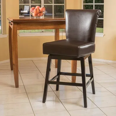Streamdale Furniture Streamdale 30.25'' High Swivel Bar Stool,brown