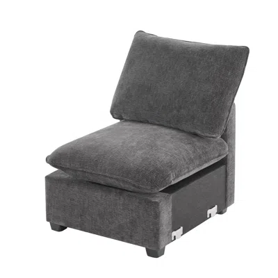 Streamdale Furniture Streamdale 30*26" Single Seat Module For Modular Sectional Sofa, Deep Seat, Chenille