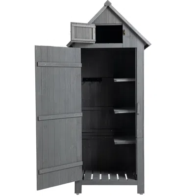 Streamdale Furniture Streamdale 30.3 X 21.3 X 70.5 H Outdoor Storage Cabinet Tool Shed Wooden