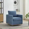 Streamdale Furniture Streamdale 30.7" Swivel Accent Chair - Blue
