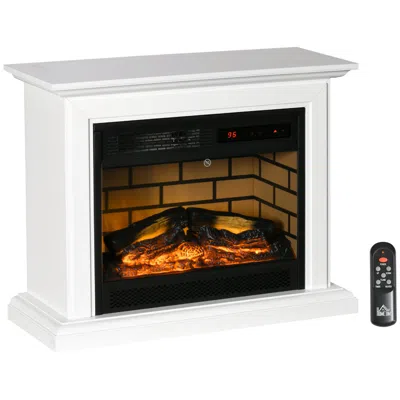 Streamdale Furniture Streamdale 31" Electric Fireplace Heater With Mantel And Remote