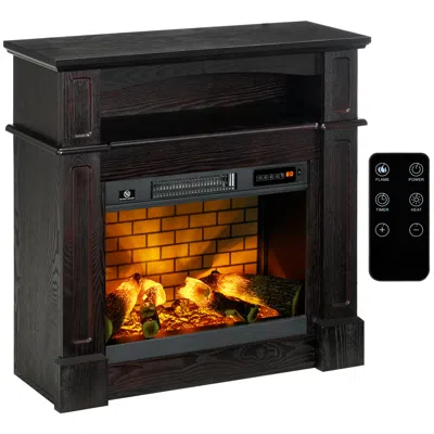 Streamdale Furniture Streamdale 31" Electric Fireplace With Mantel In Black