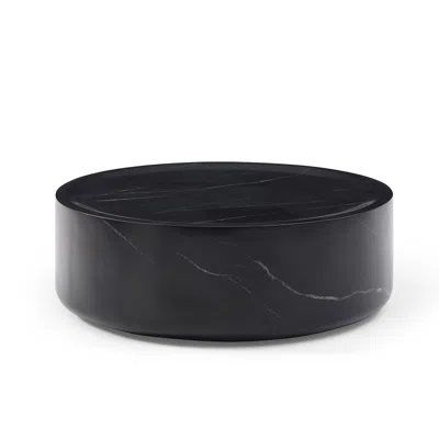 Streamdale Furniture Streamdale 31.49" Round Coffee Table, Sturdy Fiberglass Table For Living Room