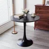Streamdale Furniture Streamdale 31.5" Round Black Dining Table With Mdf Top