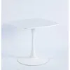 Streamdale Furniture Streamdale 31.5" White Square Dining Table For 2-4, Mid-century Modern Tulip Table