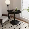 Streamdale Furniture Streamdale 31.50" Modern Hexagonal Coffee Table With Printed Black Marble Table Top
