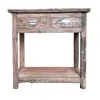 Streamdale Furniture Streamdale 31.5x17.5x31.5" Rustic 2-drawer Kitchen Island
