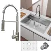 Streamdale Furniture Streamdale 33" Dual Mount Kitchen Sink With Faucet Combo