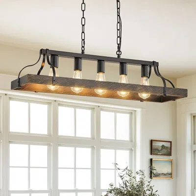 Streamdale Furniture Streamdale 33.7" Vintage Pendant (5 E26 Sockets)