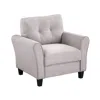 Streamdale Furniture Streamdale 35" Modern Living Room Armchair Linen Upholstered Couch Furniture