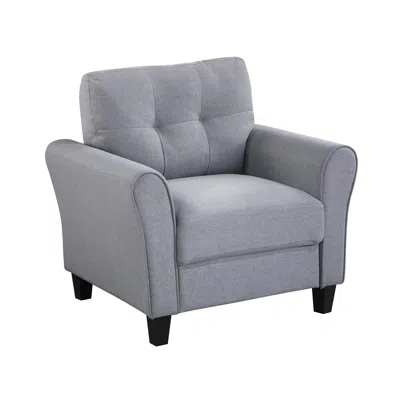 Streamdale Furniture Streamdale 35" Modern Living Room Armchair Linen Upholstered Couch Furniture
