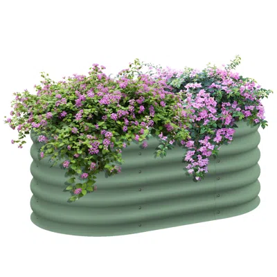 Streamdale Furniture Streamdale 3.5' X 2' X 1.4' Galvanized Raised Garden Bed Kit