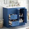 Streamdale Furniture Streamdale 36" Bathroom Vanity With Ceramic Sink And Storage