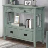 Streamdale Furniture Streamdale 36" Farmhouse Pine Wood Console Table Entry Sofa Table With 4