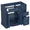 Streamdale Furniture Streamdale 36" Solid Wood Bathroom Vanity With Storage