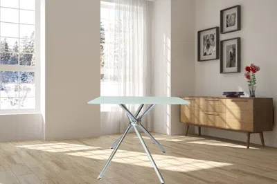 Streamdale Furniture Streamdale 36" Square Frosted Tempered Glass Table