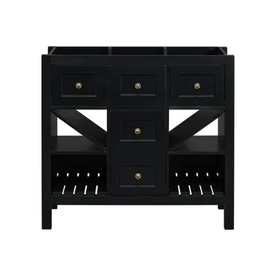 Streamdale Furniture Streamdale 36" Vanity Cabinet With Drawers & Doors (basin Sink Not Incl.)
