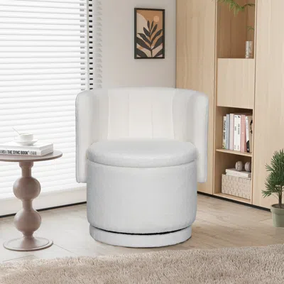 Streamdale Furniture Streamdale 360 Degree Swivel Back Sofa Chair With Storage Space, Suitable For Bedroom And Living Roo