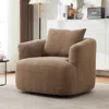Streamdale Furniture Streamdale 360 Swivel Accent Barrel Chair With Throw Pillow