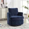 Streamdale Furniture Streamdale 360 Swivel Chenille Chair: Comfortable, Breathable, & Easy Assembly In Blue
