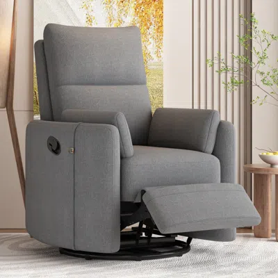 Streamdale Furniture Streamdale 360 Swivel Recliner With Removable Pillows For Living Room