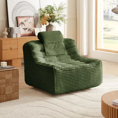 Streamdale Furniture Streamdale 360degree Swivel Glider Chair - Oversize, Green