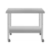 Streamdale Furniture Streamdale 36"x24" Stainless Steel Kitchen Prep Table W/ Shelf & Wheels