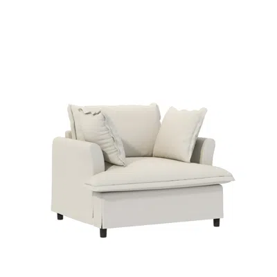 Streamdale Furniture Streamdale 37" Oversized Single Seat Sofa Module With Pillows
