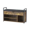 Streamdale Furniture Streamdale 39" Storage Bench With Cushion And Lift-top For Shoes, Entryway