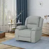 Streamdale Furniture Streamdale 39" Wide Faux Leather Manual Swivel Standard Recliner