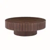 Streamdale Furniture Streamdale 39.37" Round Mdf Coffee Table Mid Century Modern Coffee Table Unique Coffee Table For Liv