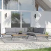 Streamdale Furniture Streamdale 4 - Person Outdoor Seating Group With Cushions
