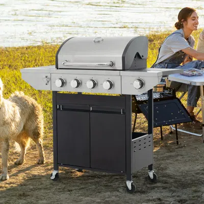 Streamdale Furniture Streamdale 4-burner Stainless Steel Propane Gas Grill
