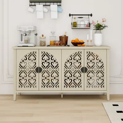 Streamdale Furniture Streamdale 4-door Hollow Cabinet - American Style