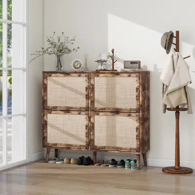 Streamdale Furniture Streamdale 4-door Shoe Storage Cabinet
