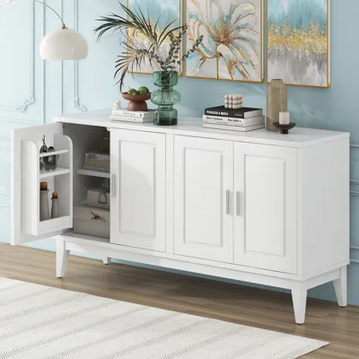 Streamdale Furniture Streamdale 4-door Sideboard Cabinet With Adjustable Shelf